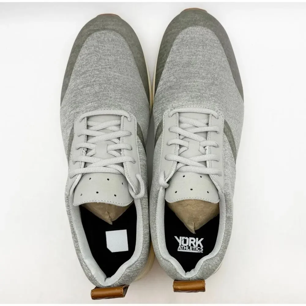 YORK Athletics Mens Henry Runner Sweatshirt Sneaker US 8.5 Grey Heather NIB